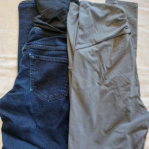 Maternity pants bundle - Isabel maternity jeans 4 & TIME and TRU leggings S